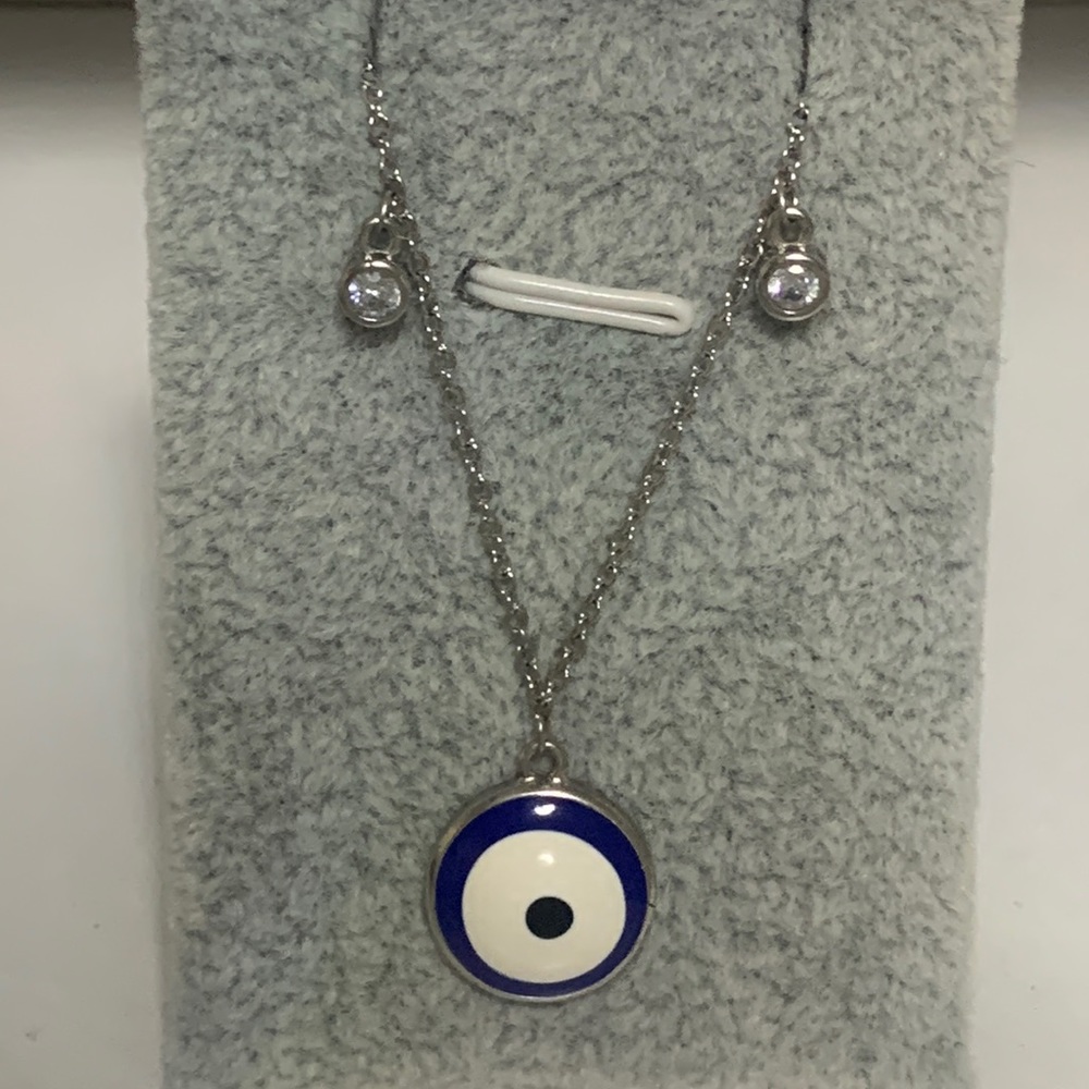 Italian Silver 925 Evil Eye Necklace